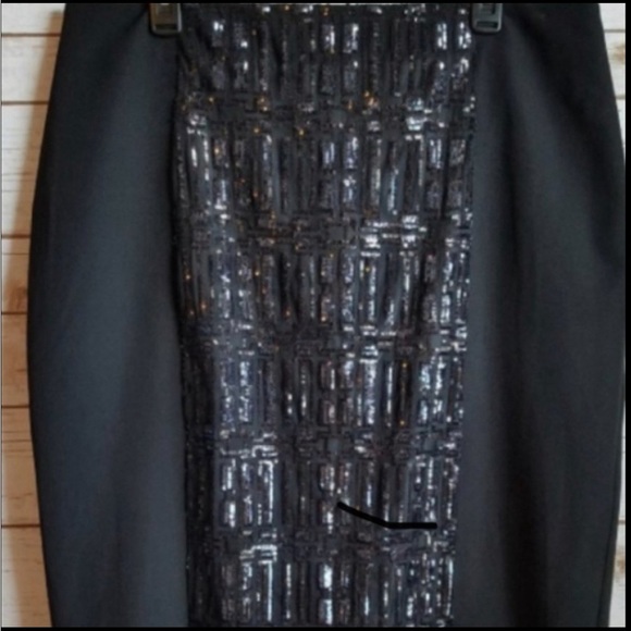 Party skirt, Pencil Black Sequence Skirt SZ 6, Christmas Party Skirt, new year - Picture 16 of 16